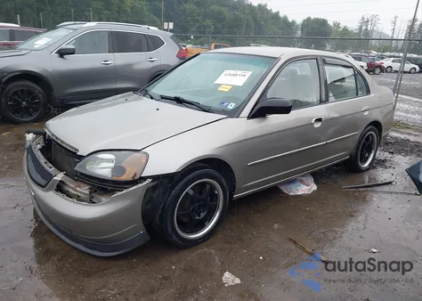 2003 Honda Civic Lx z USA, uszkodzony, nr VIN 2HGES16523H593273